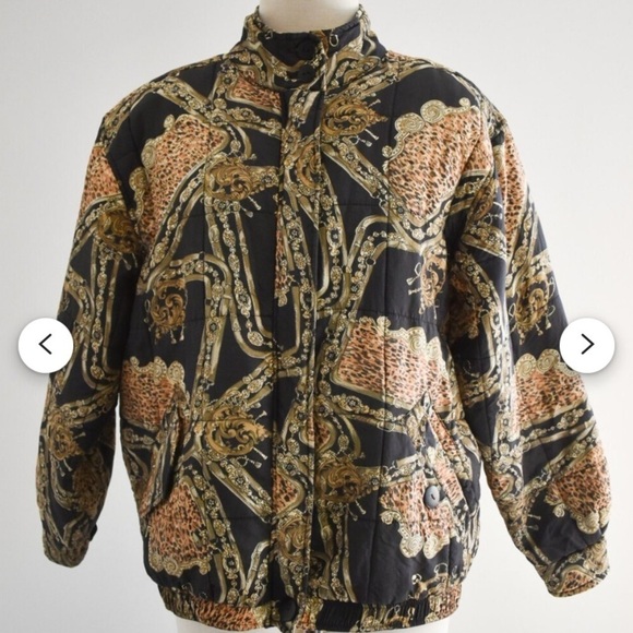 Vintage Anna & Frank 1990’s Silk Leopard Print Bomber Jacket - Picture 8 of 8